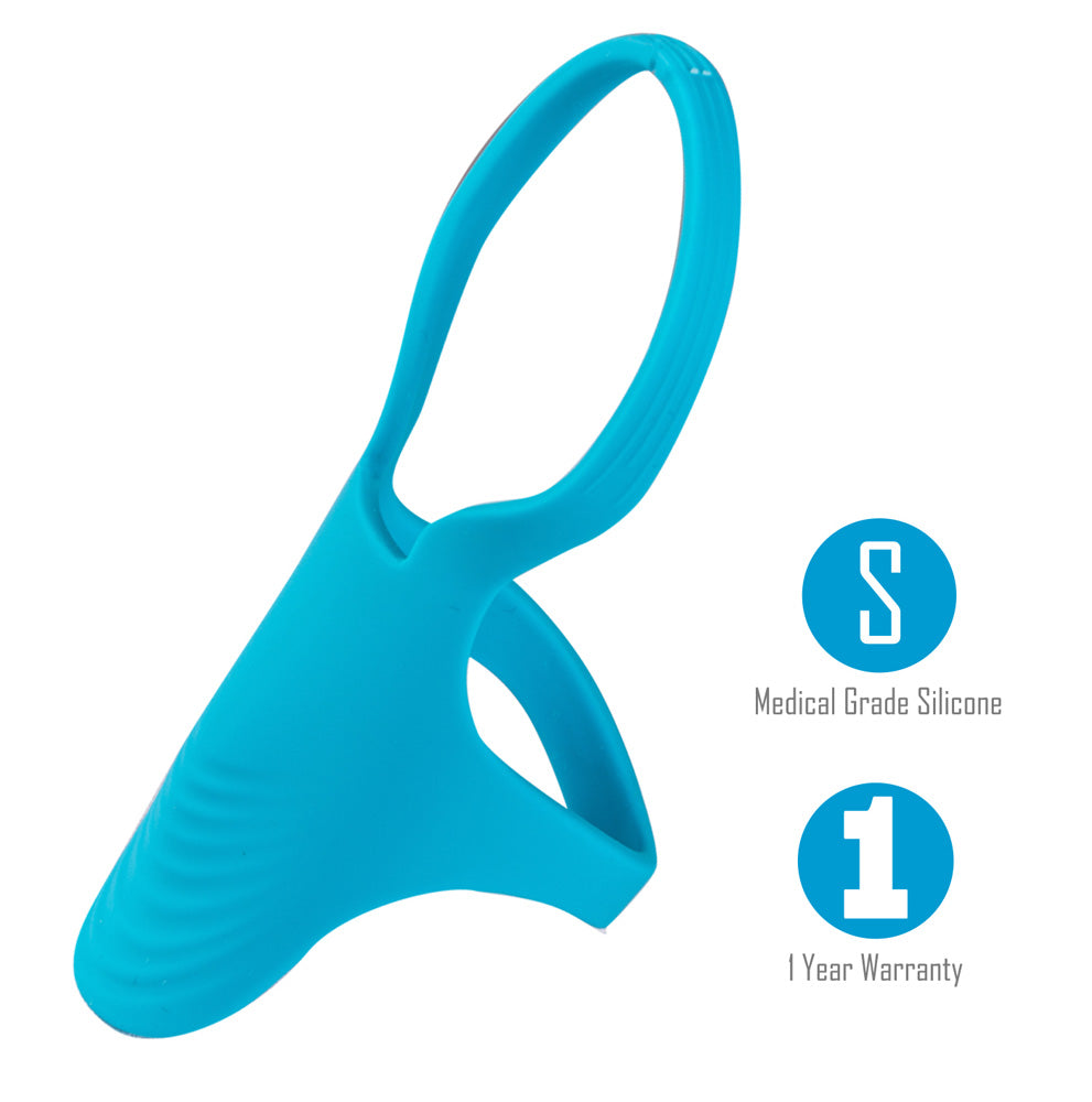 Maia GRIFFIN - Silicone Cock Ring in blue made of medical grade silicone with 1 year warranty for intimate essentials.