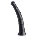 Master Cock Pony Boy -  43 cm (17'') Horse Dong, a realistic black dildo with flared base and textured design.