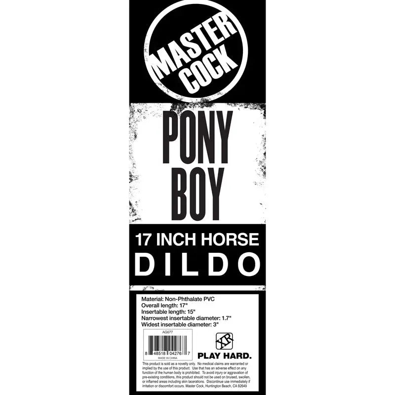 Master Cock Pony Boy -  43 cm (17'') Horse Dong XR Brands Discreet Intimate Essentials.