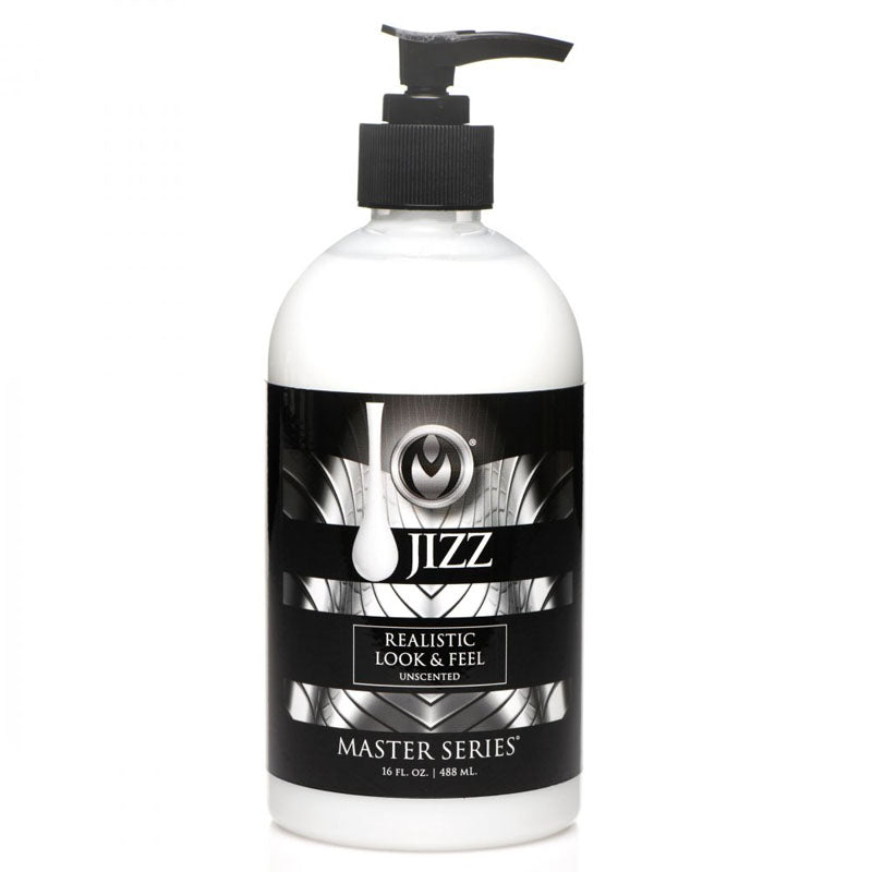 Master Series Jizz - 488 ml - Water Based Cum Lubricant - 488 ml Bottle featuring unscented realistic texture.