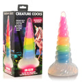Creature Cocks Uni-Glow - Glow in Dark Rainbow 19.5 cm Unicorn Fantasy Dildo