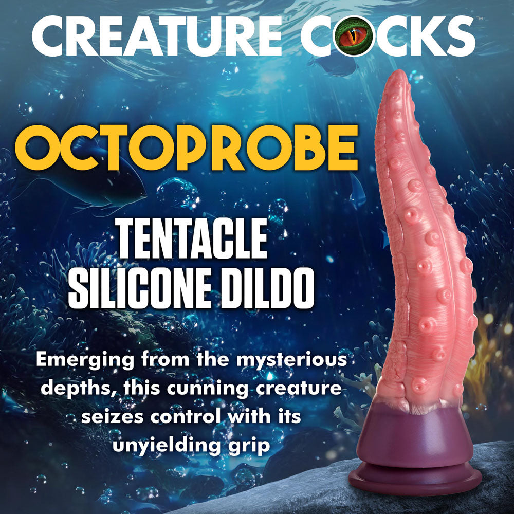 Creature Cocks Octoprobe - /Purple 31 cm Tentacle Fantasy Dildo with silicone texture and tapered design.