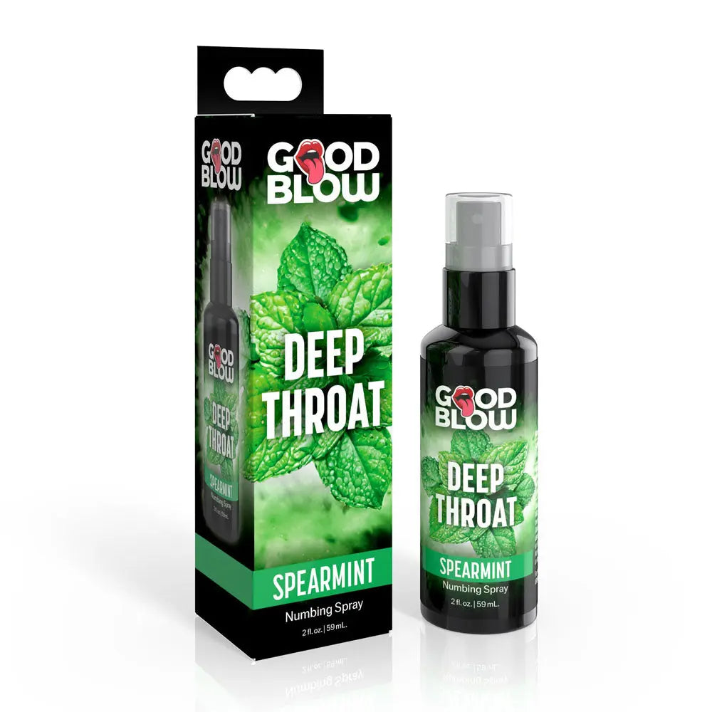 Good Blow Deep Throat Spray - Spearmint - Spearmint Flavoured Numbing Spray - 59 ml Spray XR Brands Discreet Intimate Essentials.