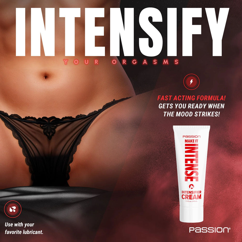 Passion Make It Intense - Intensifier Cream - 44 ml for enhancing orgasms with fast-acting warming formula.