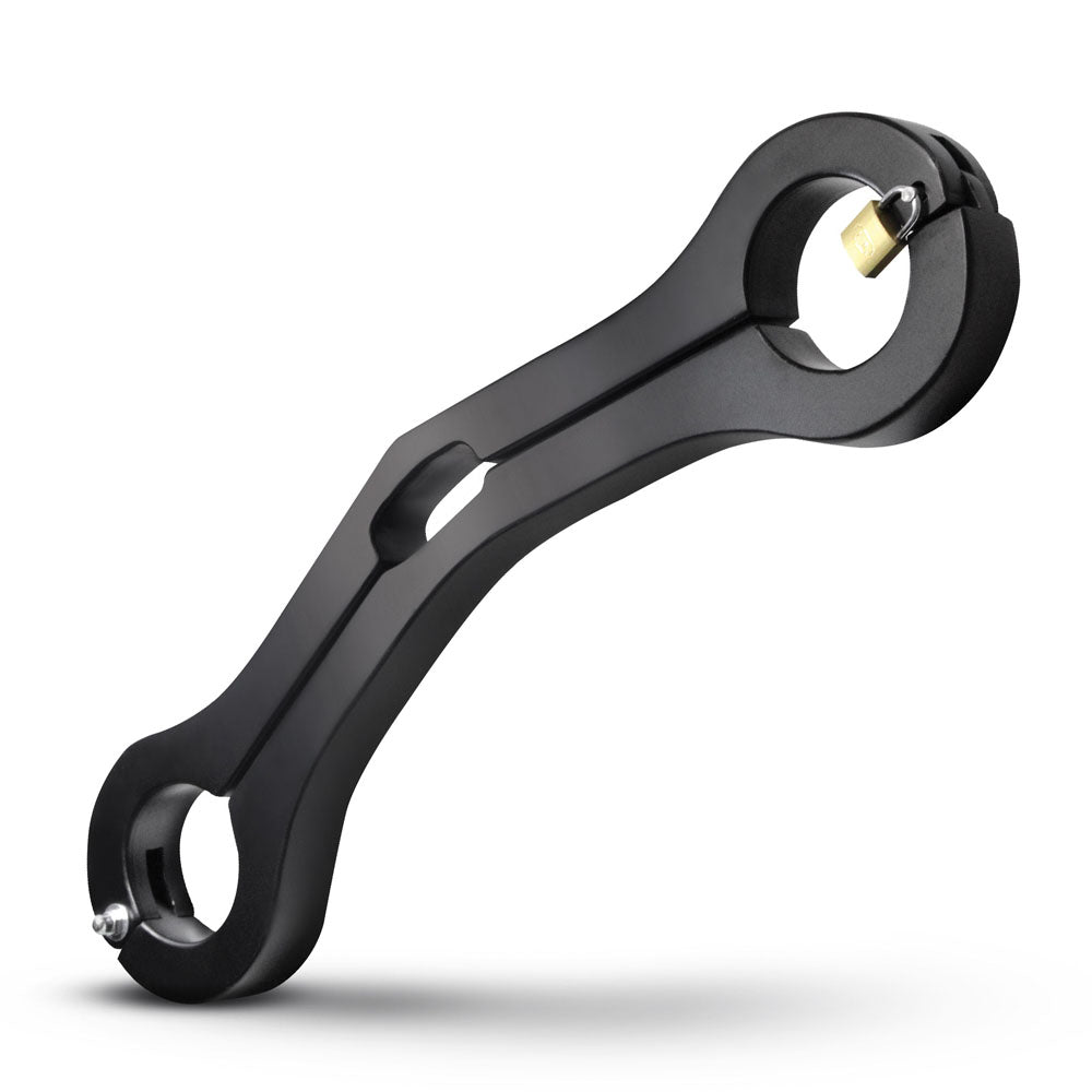Master Series Punished - Balls To Wrist Humbler Restraint, durable black humbler for effective restraint and positioning.