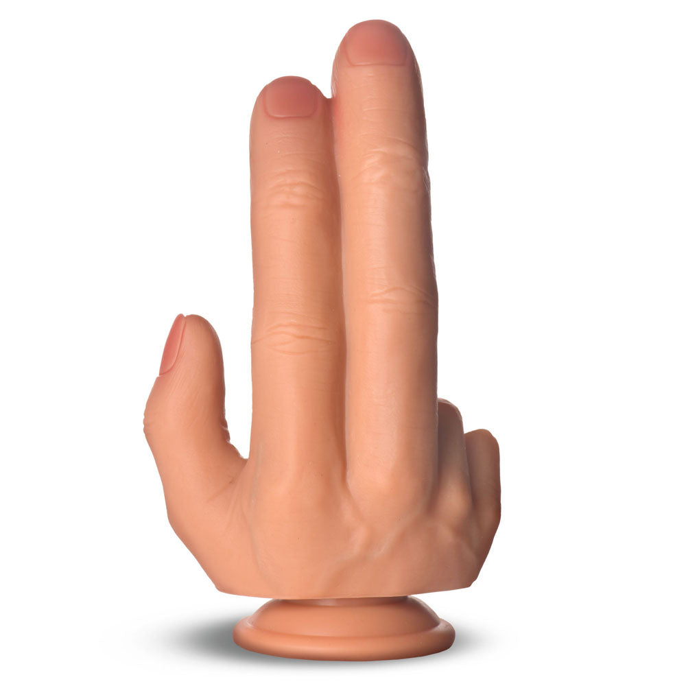 Master Series The Shocker - 20.8 cm Finger Dildo designed for double-entry pleasure and stimulation.