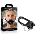 Master Series Plugged -  Lips Silicone Feeding Mouth Gag