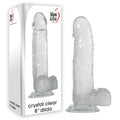 Adam & Eve Crystal 8'' Dildo - 20.3 cm (8'') Dong in crystal-clear design with suction cup base.