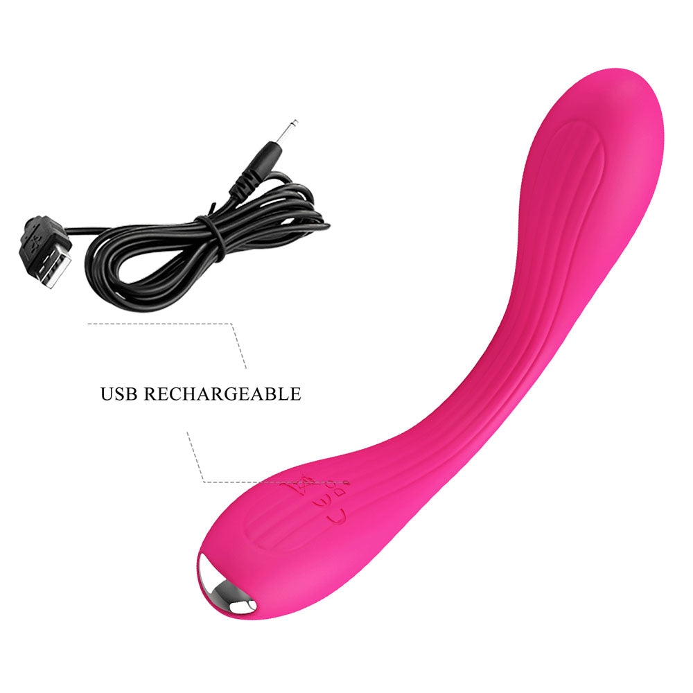 Party Up FRANK Bendable Vibe -  -  17.1 cm Bendable Vibrator with USB rechargeable cord for pleasure.