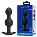 Party Up JAMES Anal Bead Plug - 10.4 cm Beaded Butt Plug with sleek design and packaging.