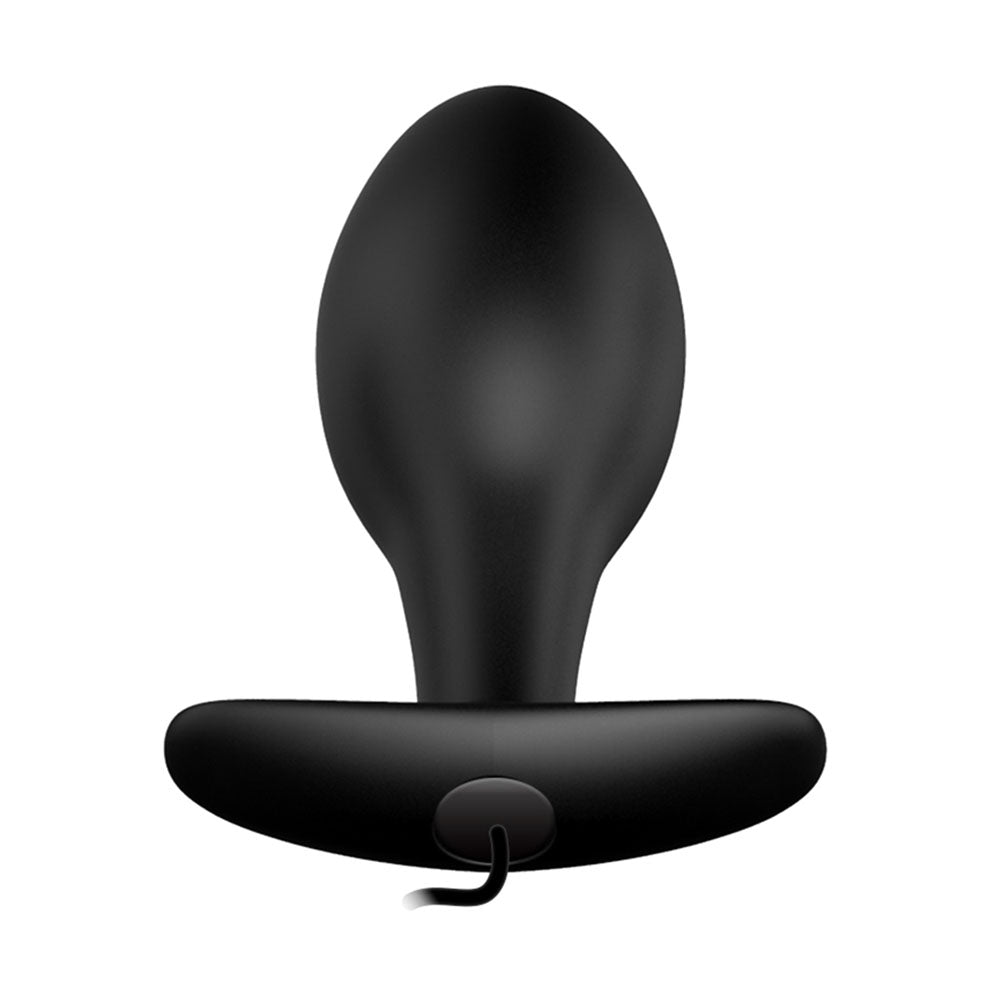 Party Up JASON Vibrating Anal Plug -  8.5 cm Vibrating Butt Plug with Remote on a white background.