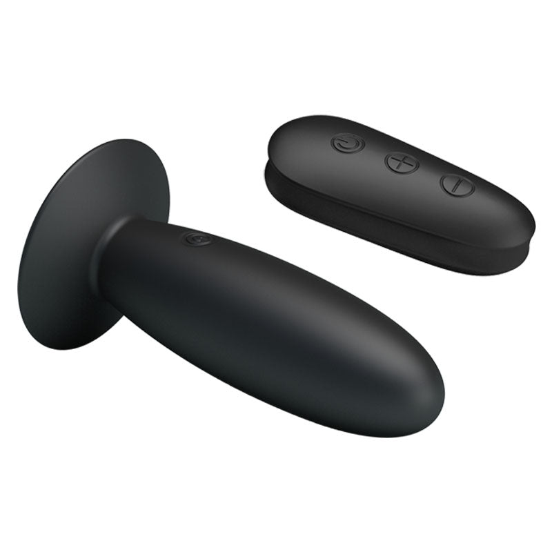 MR PLAY Remote Control Vibrating Anal Plug -  USB Rechargeable Vibrating Butt Plug with Wireless Remote and remote control.