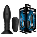MR PLAY Rotation Beads Anal Plug - USB Rechargeable Beaded Butt Plug with Wireless Remote in packaging and remote control.