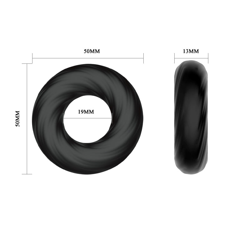 CRAZY BULL Cock Ring - Cock Ring dimensions and design, showcasing soft silicone and ideal for enhancing intimacy.