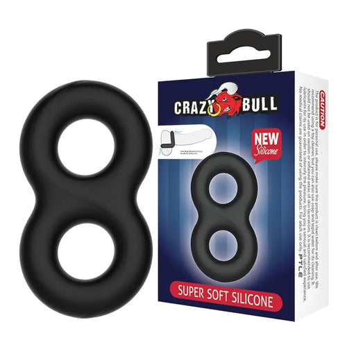 CRAZY BULL Double Donut Cock & Ball Ring -  Cock & Ball Ring Crazy Bull Discreet Intimate Essentials.