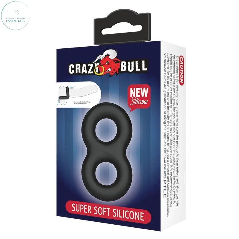 Affordable quality CRAZY BULL Double Donut Cock & Ball Ring -  Cock & Ball Ring  from Crazy Bull by Discreet Intimate Essentials with Discreet Delivery 