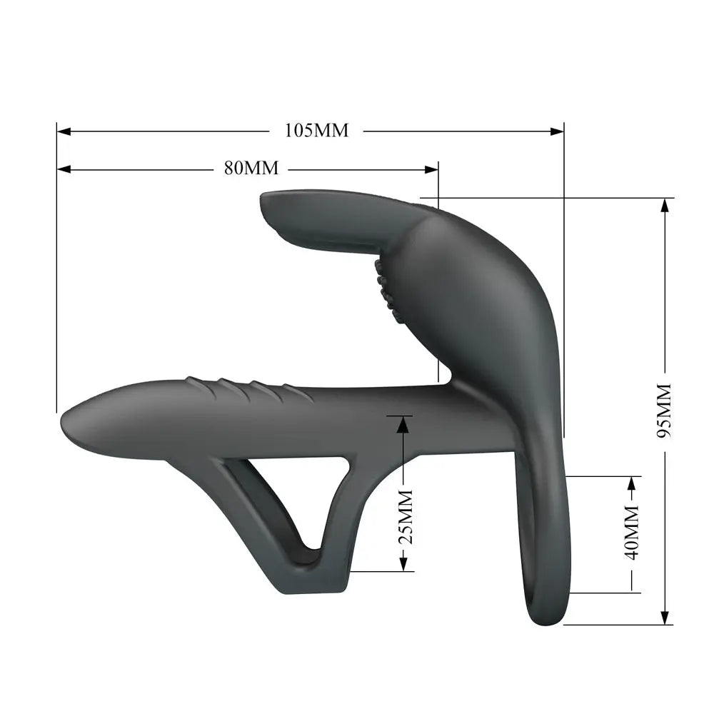 Party Up MARK Vibrating Penis Sleeve -  USB Rechargeable Vibrating Cock Sleeve Party Up Discreet Intimate Essentials.