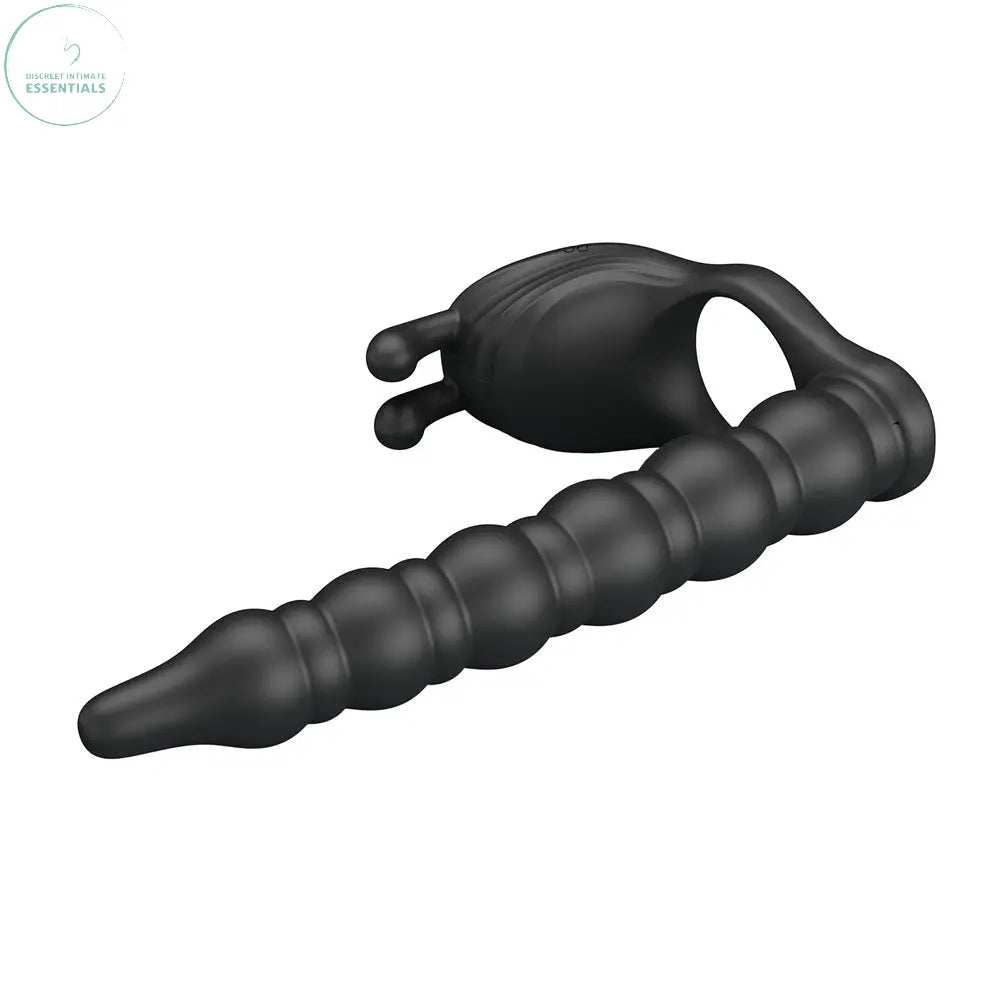 Affordable quality Party Up MARCUS Ring & Anal Plug -  USB Rechargeable Vibrating Cock Ring with Double Penetrator  from Party Up by Discreet Intimate Essentials with Discreet Delivery 