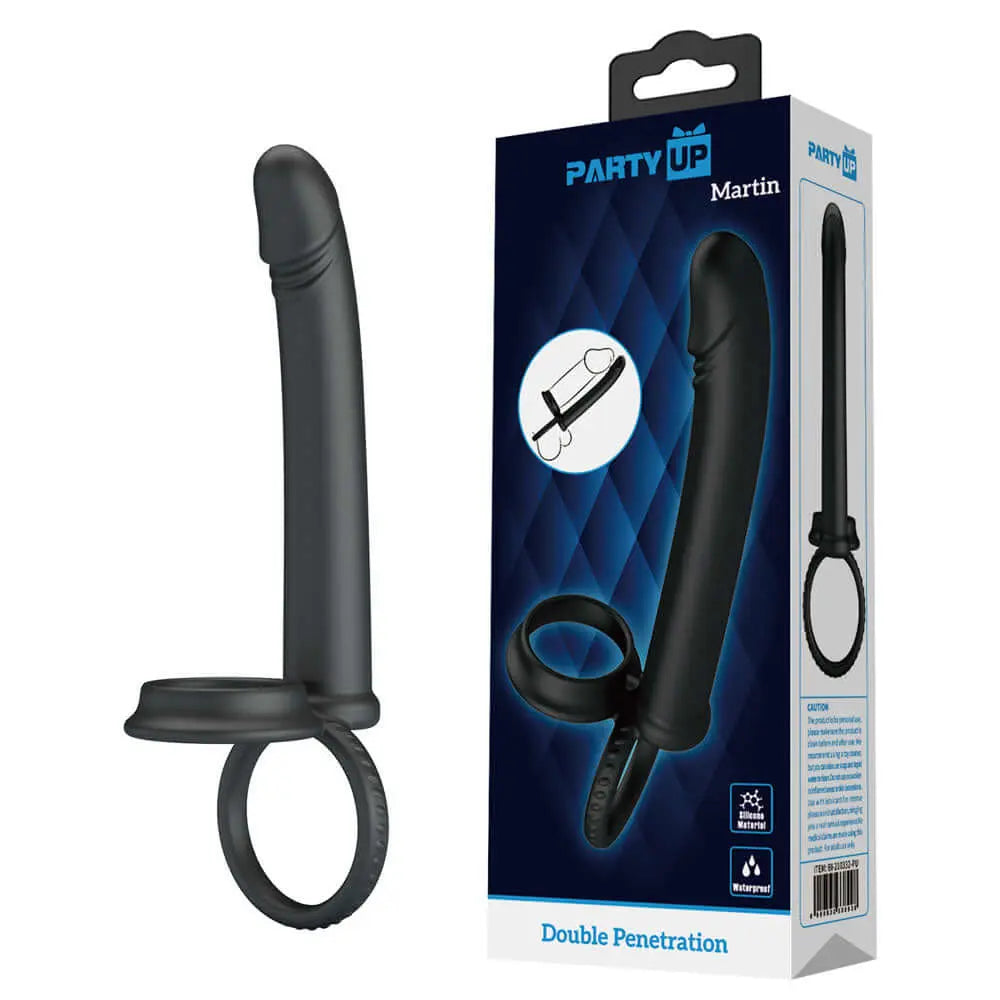 Affordable quality Party Up MARTIN Double Penetrator -  Cock & Ball Rings with Double Penetrator  from Party Up by Discreet Intimate Essentials with Discreet Delivery 
