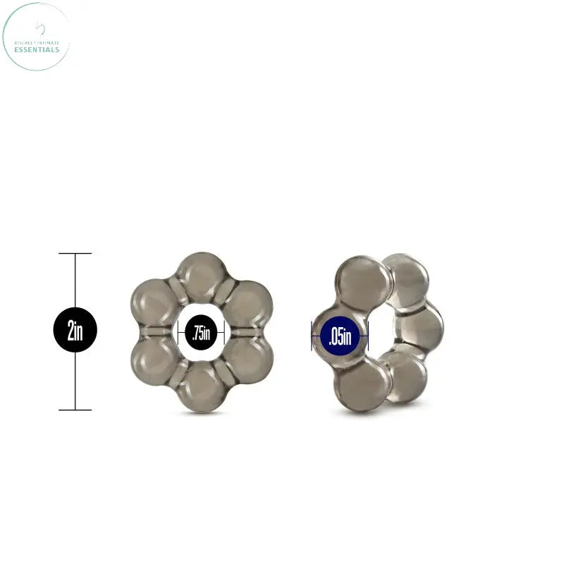 Affordable quality Stay Hard Thick Bead Cock Ring -  Cock Ring  from Blush Novelties by Discreet Intimate Essentials with Discreet Delivery 