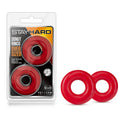 Stay Hard - Donut Rings Oversized -  Large Cock Rings - Set of 2 in red packaging with two stretchy rings.