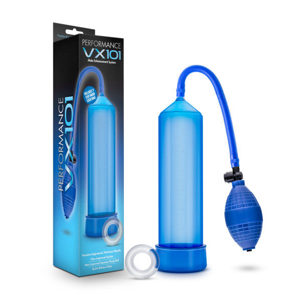 Performance VX101 Male Enhancement Pump -  Penis Pump with medical grade ball pump and PVC cylinder seal.