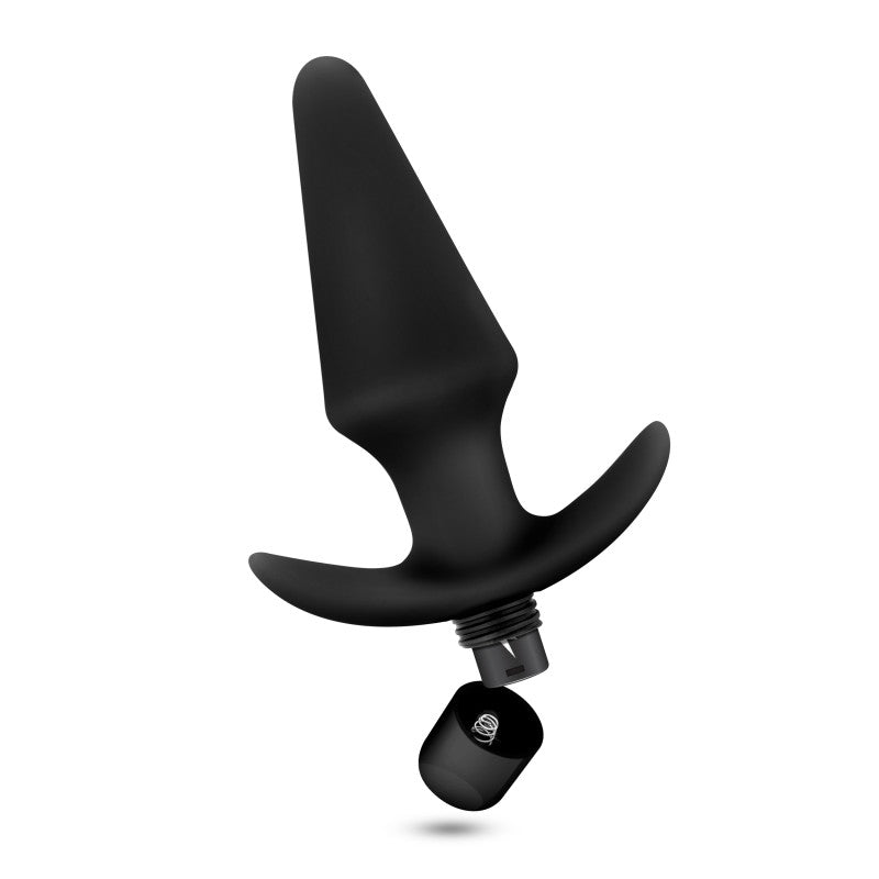 Anal Adventures Platinum Vibrating Plug - 12.7 cm (5'') Vibrating Butt Plug with powerful vibrations and secure design.