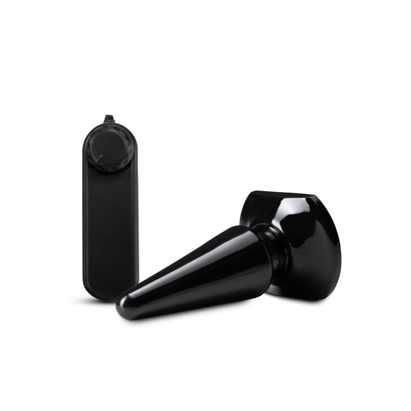 Anal Adventures Basic Vibrating Anal Pleaser -  10.1 cm Vibrating Butt Plug with multi-speed controller for sensations.