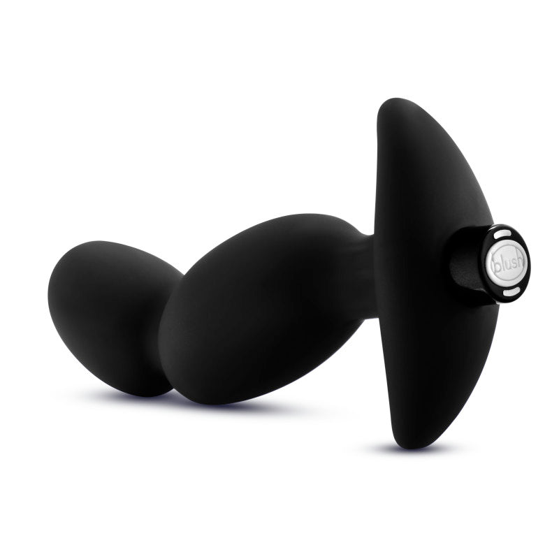 Anal Adventures Platinum Vibrating Prostate Massager 04 -  16.5 cm USB Rechargeable Prostate Massager in sleek black silicone.