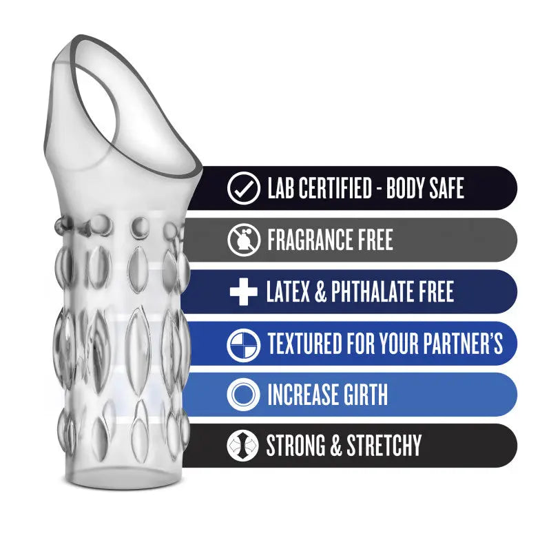 Affordable quality Performance Studded Sleeve Ring -  -  Penis Sleeve  from Blush Novelties by Discreet Intimate Essentials with Discreet Delivery 