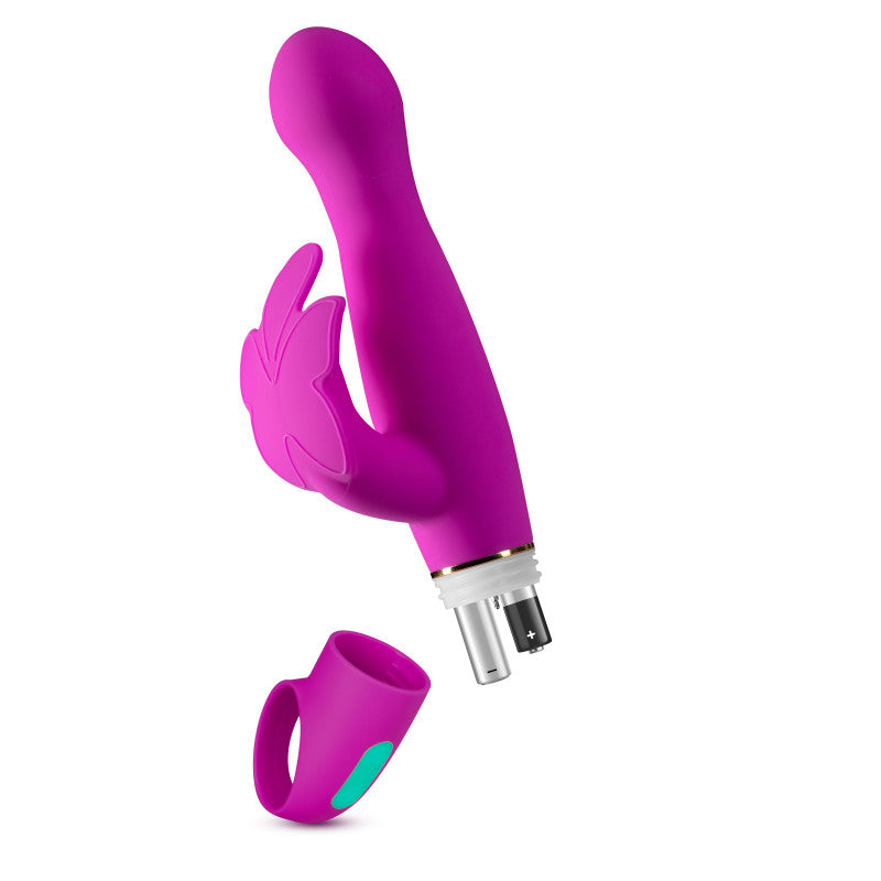 Aria Naughty AF - Plum 18.4 cm Butterfly Vibrator showcasing its powerful dual motors and elegant design.