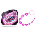 B Yours - Basic Beads - 32 cm (12.75'') Anal Beads packaging and product with loop handle for easy retrieval.