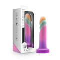 Avant - Sunrise Gaze - Sherbet 19 cm Dildo displayed in packaging with pastel colors for intimate essentials for her.
