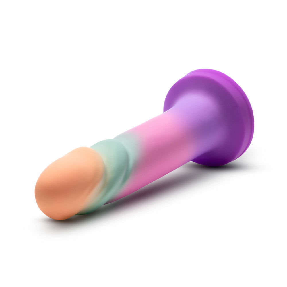 Avant - Sunrise Gaze - Sherbet 19 cm Dildo in pastel colors with textured ridges and broad head for pleasure.