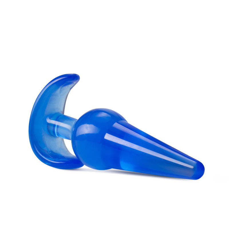 B Yours Large Anal Plug - 12.2 cm Butt Plug in blue, designed for comfort and ease of use in intimate essentials.