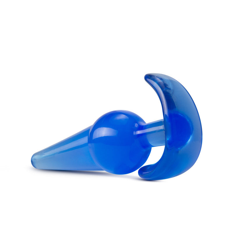 B Yours Large Anal Plug -  12.2 cm Butt Plug in blue color, designed for comfort and optimal stretch for intimate essentials.