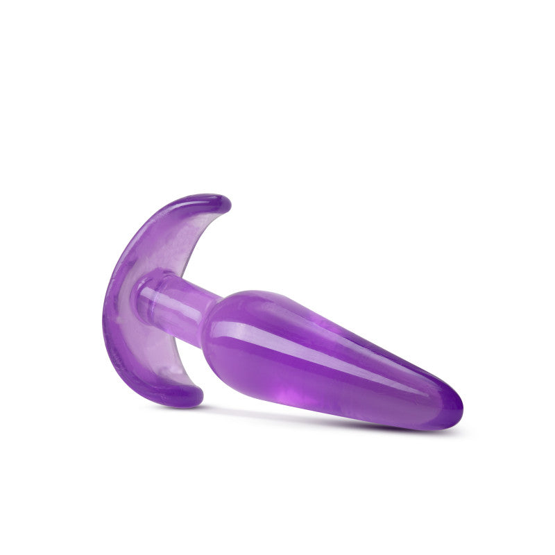 B Yours Slim Anal Plug -  10.8 cm Butt Plug featuring a tapered design in purple, perfect for beginner anal play.