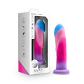 Avant - Borealis Dreams - Cotton Candy 19.7 cm Dildo with vibrant colors in packaging.