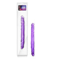 B Yours - 14'' Double Dildo -  35.5 cm Double Dong in purple packaging, perfect for intimate essentials for her.