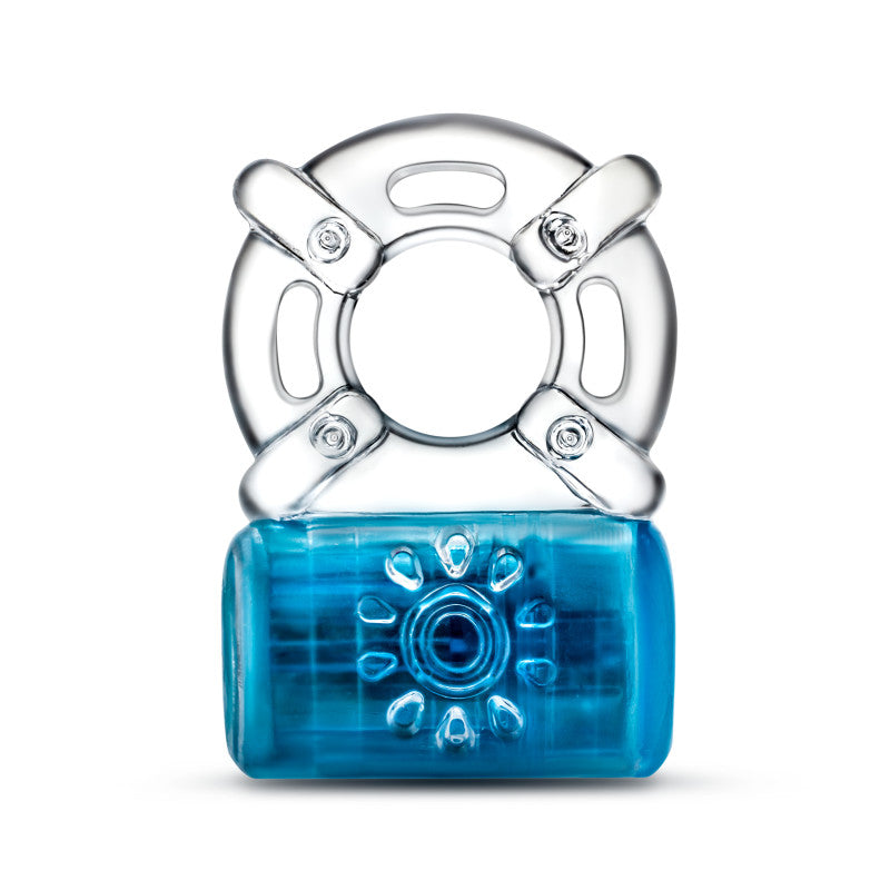 Play With Me Pleaser Rechargeable C-Ring -  -  Rechargeable Cock Ring with blue vibrational feature and soft design.