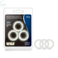 Affordable quality Performance VS2 Pure Premium Silicone Cockrings - Glow In Dark Small Cock Rings - Set of 3  from Blush Novelties by Discreet Intimate Essentials with Discreet Delivery 