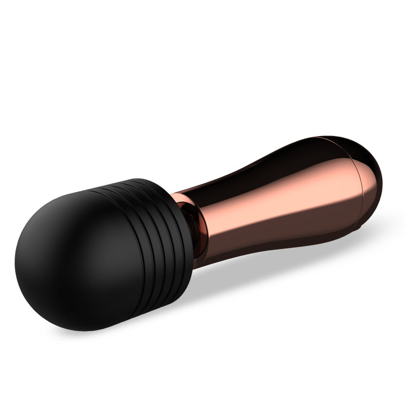 Lush Chloe -  USB Rechargeable Mini Massager Wand with sleek design and rose gold accents for intimate pleasure.