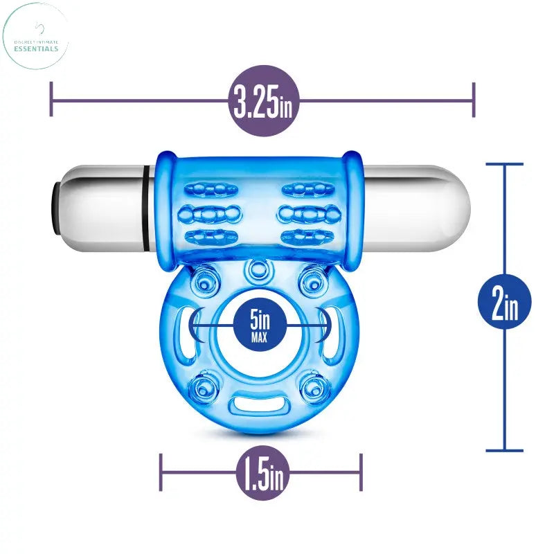 Affordable quality Stay Hard 10-Function Vibrating Bull Ring -  Vibrating Cock Ring  from Blush Novelties by Discreet Intimate Essentials with Discreet Delivery 
