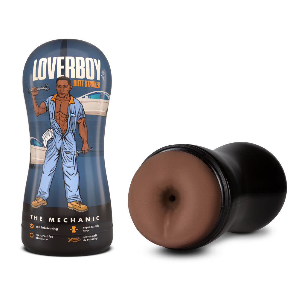 Loverboy The Mechanic - Male Ass Stroker showcasing self-lubricating and textured design for enhanced pleasure.
