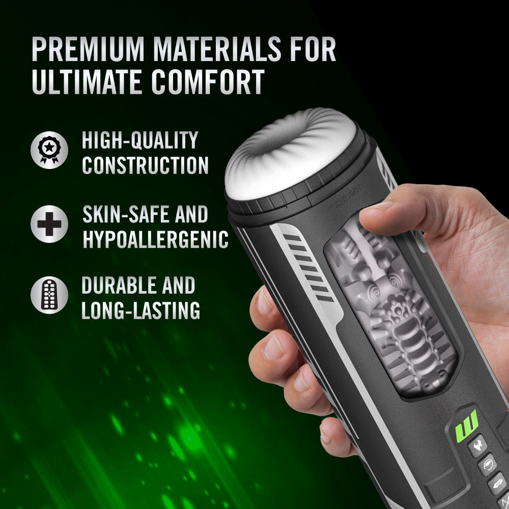 M For Men - Master Blaster - USB Rechargeable Vibrating & Sucking Auto Stroker featuring premium materials for ultimate comfort.
