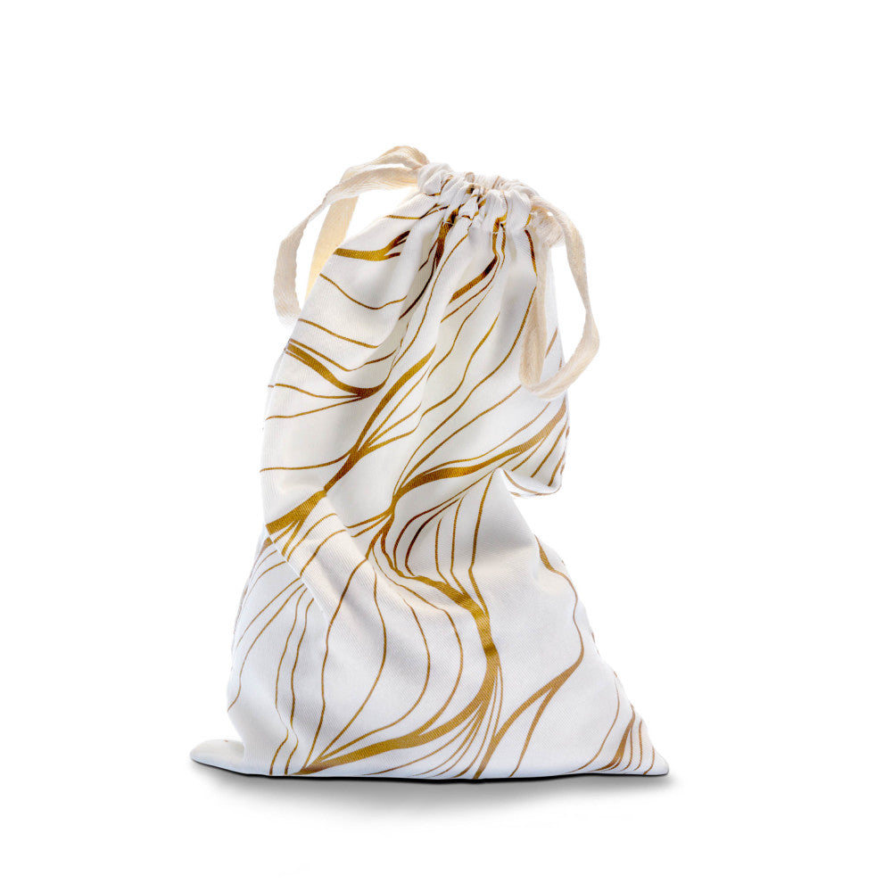 The Collection Embrace - Cotton Toy Storage Bag featuring a stylish design with drawstring closure for intimate essentials.