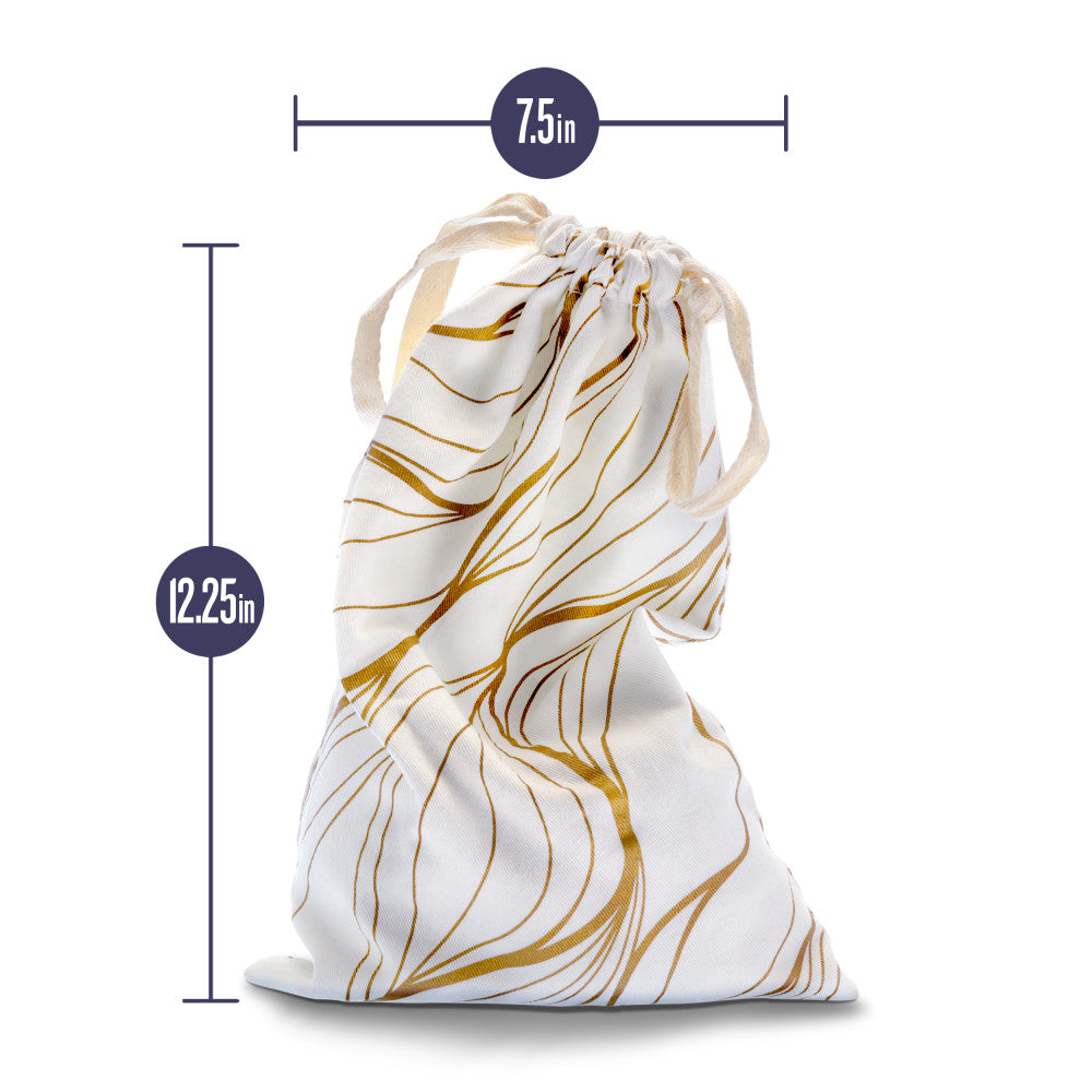 The Collection Embrace - Cotton Toy Storage Bag with dimensions 7.5in x 12.25in, perfect for intimate essentials.