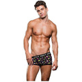 ENVY Disco Unicorn Trunk - L/XL - Model showcasing colorful unicorns on black boxer briefs, size L/XL.