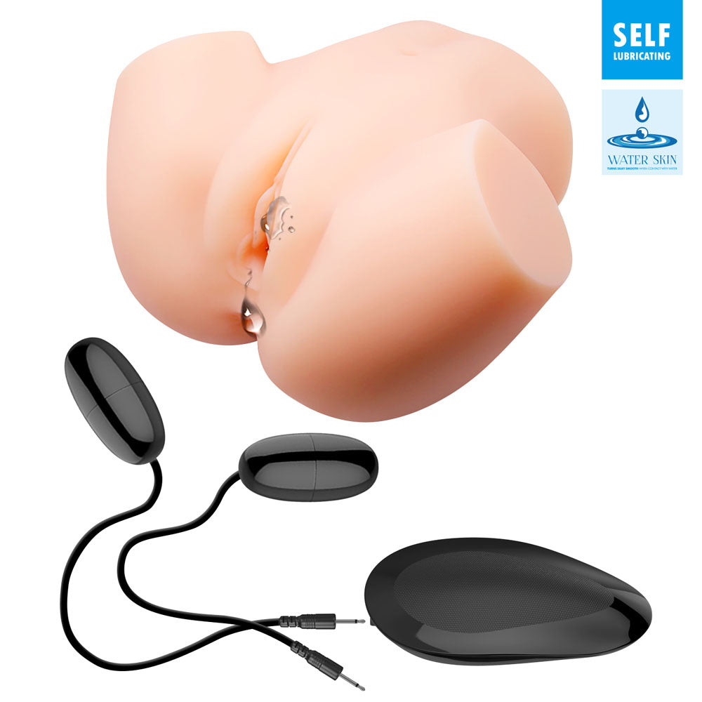 CRAZY BULL VERONICA Vibrating Torso -  Vibrating Torso Masturbator with self-lubricating features and black accessories