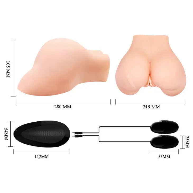 CRAZY BULL JULIE Vibrating Doggy Torso -  Vibrating Doggy Style Masturbator Crazy Bull Discreet Intimate Essentials.